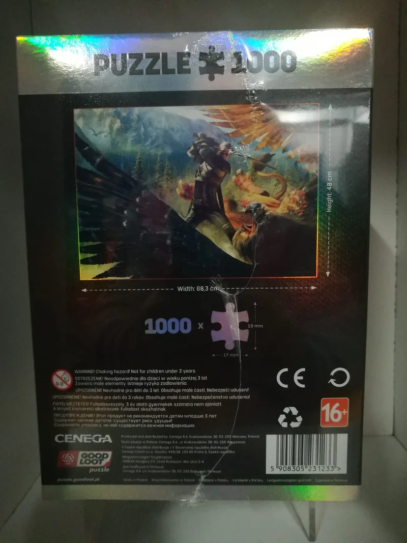 PUZZLE 1000 P. - THE WITCHER + POSTER+BEG COTTONE