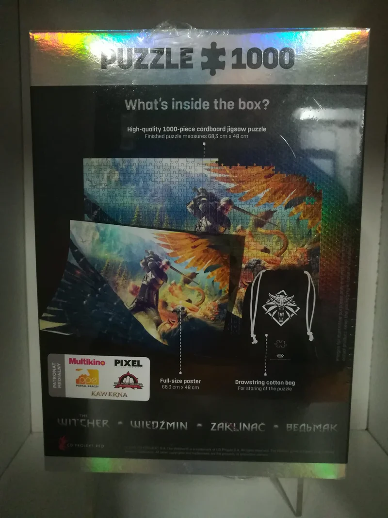PUZZLE 1000 P. - THE WITCHER + POSTER+BEG COTTONE
