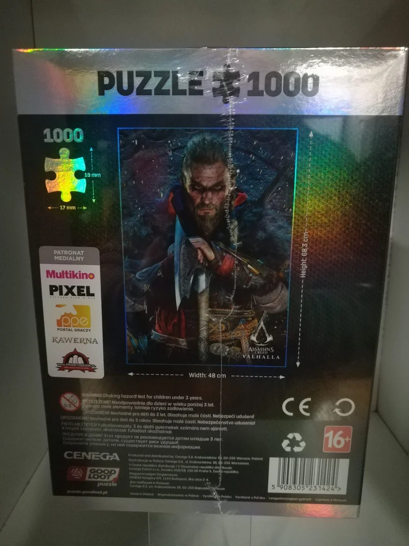 PUZZLE 1000 P.- ASSASSIN'S CREED VALHALLA +POSTER+BEG COTTONE