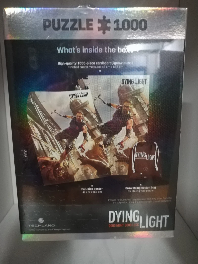 PUZZLE 1000 P.- DYING LIGHT +POSTER+BAG COTTONE