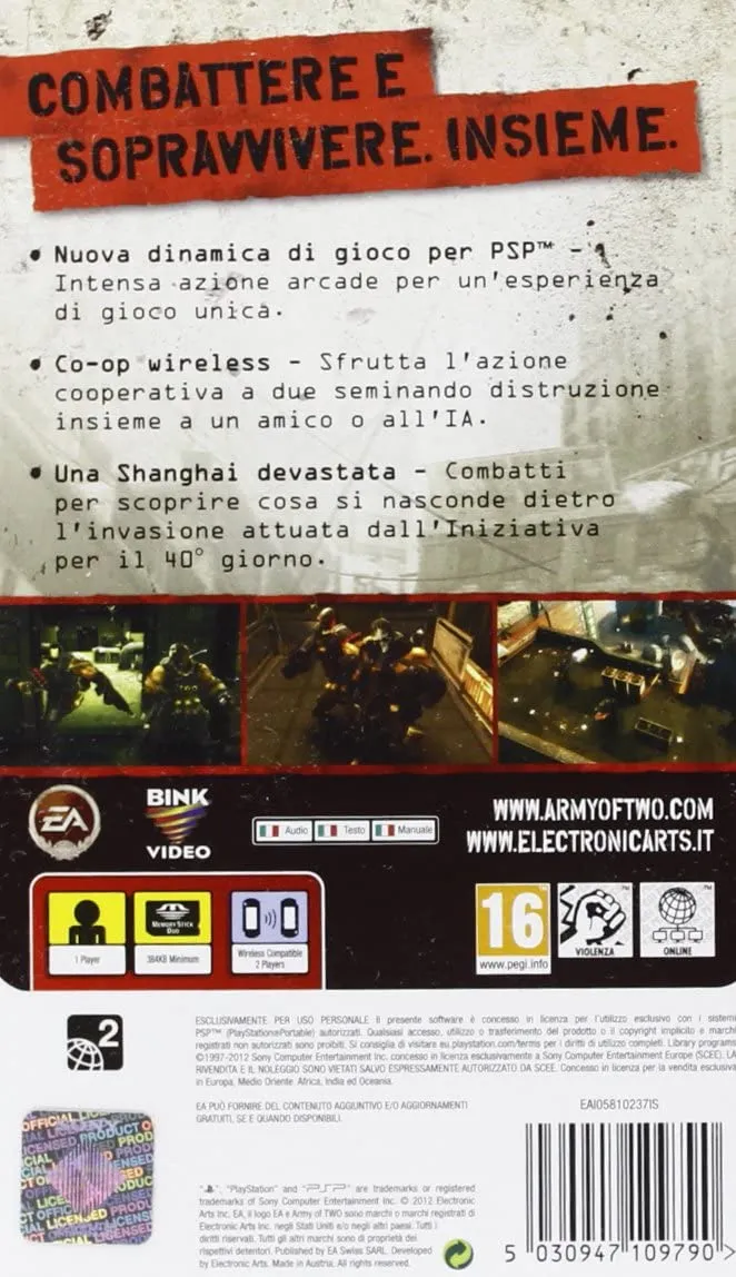 ARMY OF TWO: IL 40 GIORNO PSP (versione italiana)