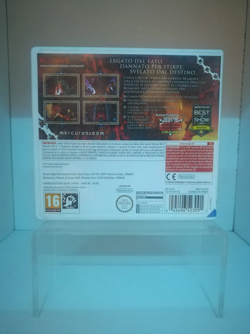 CASTLEVANIA : LORDS OF SHADOW MIRROR OF FATE nintendo3DS (versione italiana)