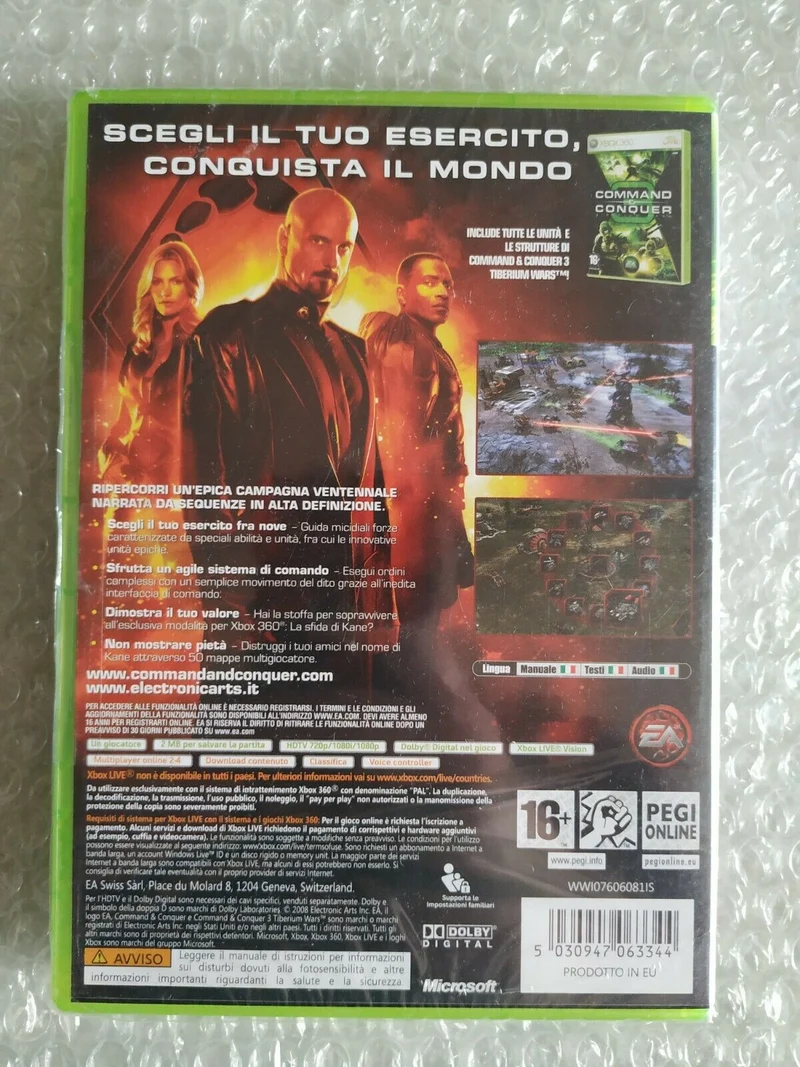 COMMAND E CONQUER 3 L'IRA DI KANE XBOX 360 (versione italiana)(in italiano)