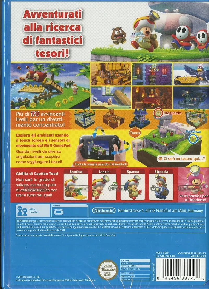 CAPTAIN TOAD : TREASURE TRACKER WII U (versione italiana)