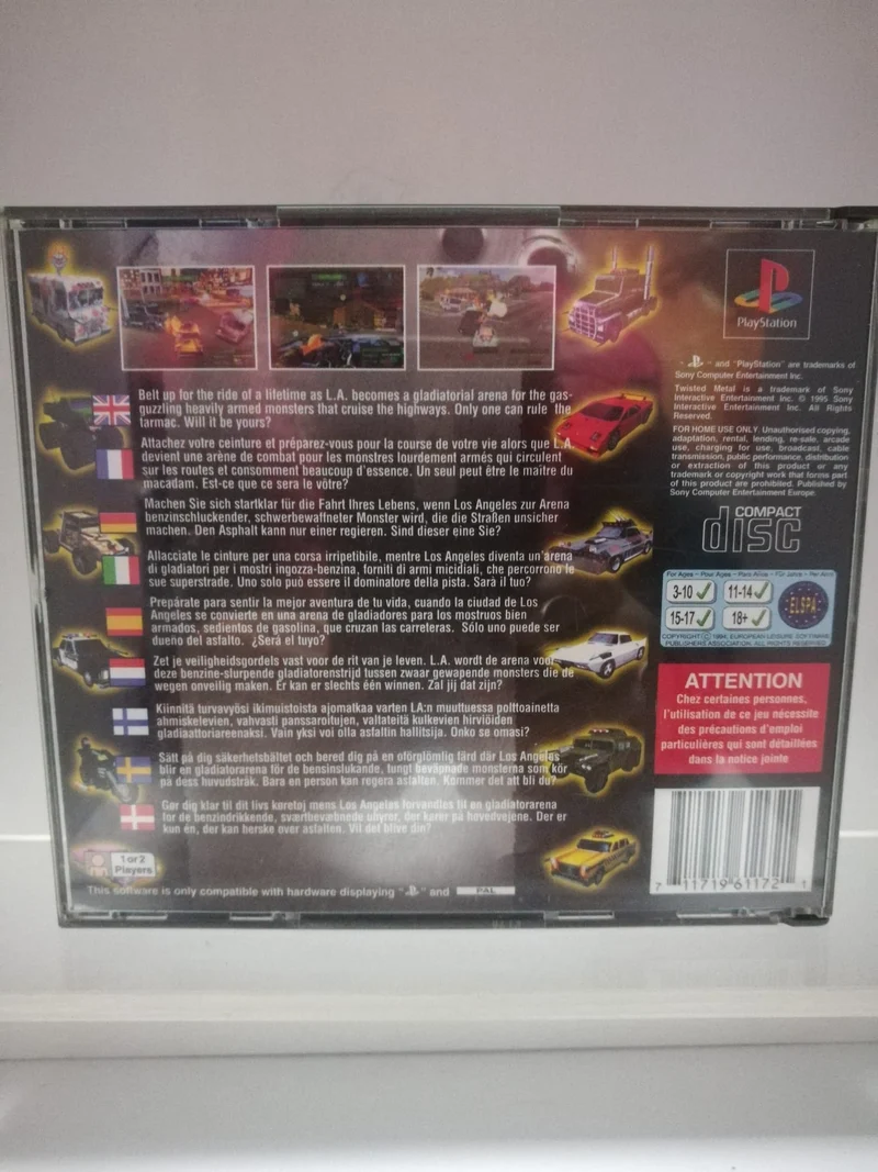 TWISTED METAL PS1 (usato garantito)