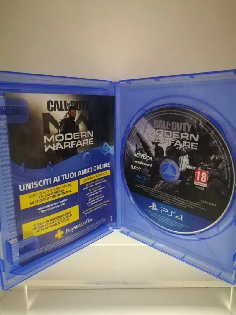 CALL OF DUTY MODERN WARFARE PS4 (usato garantito)(completamente in italiano)