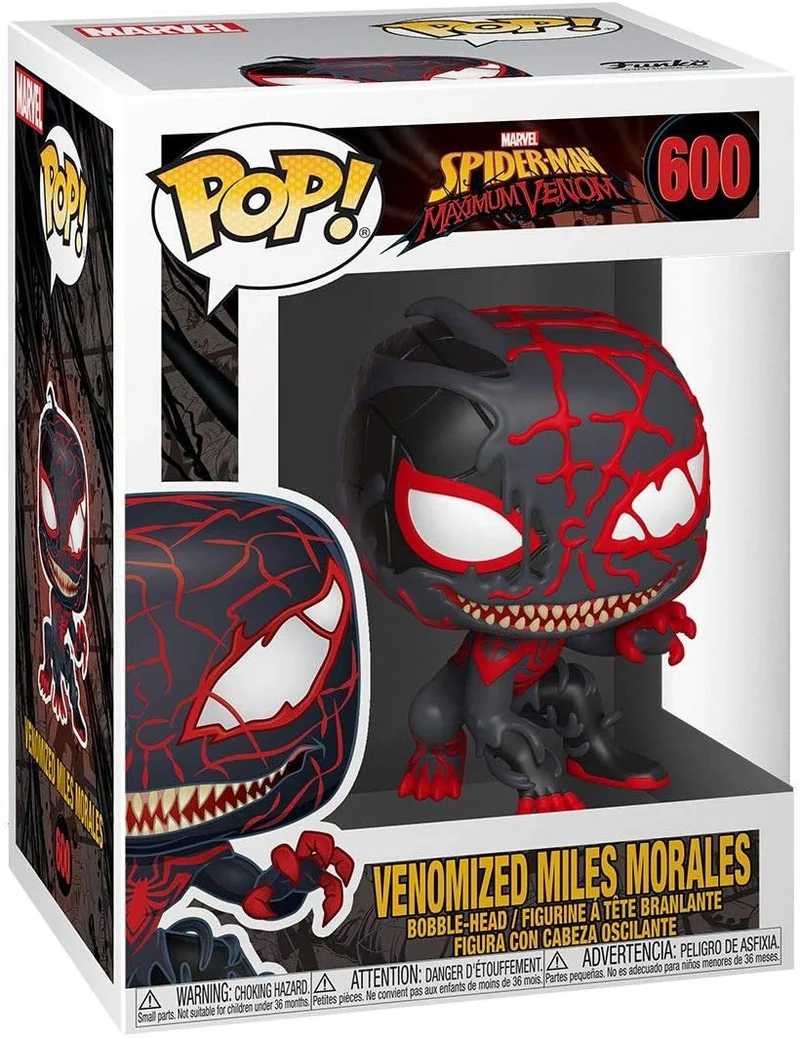 POP!FUNKO MARVEL SPIDER-MAN MAXIMUM VENOM-VENOMIZED MILES MORALES-600