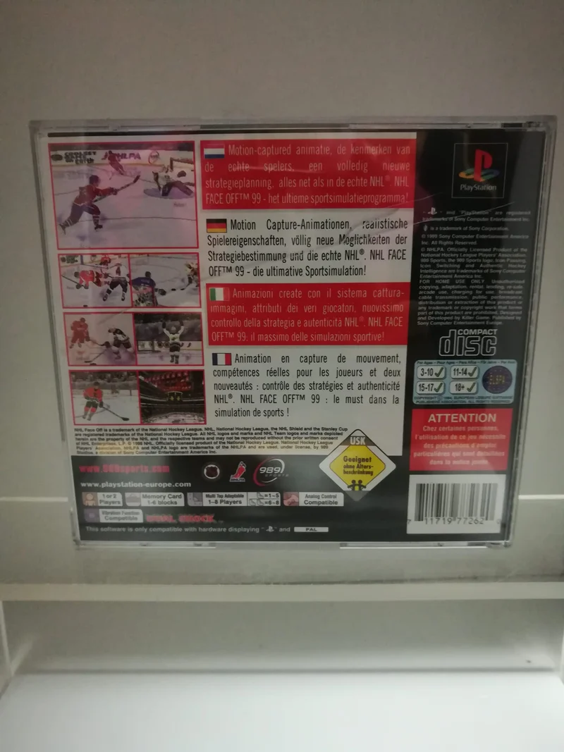 NHL FACE OFF 99 PS1 (usato garantito)(manca il manuale)