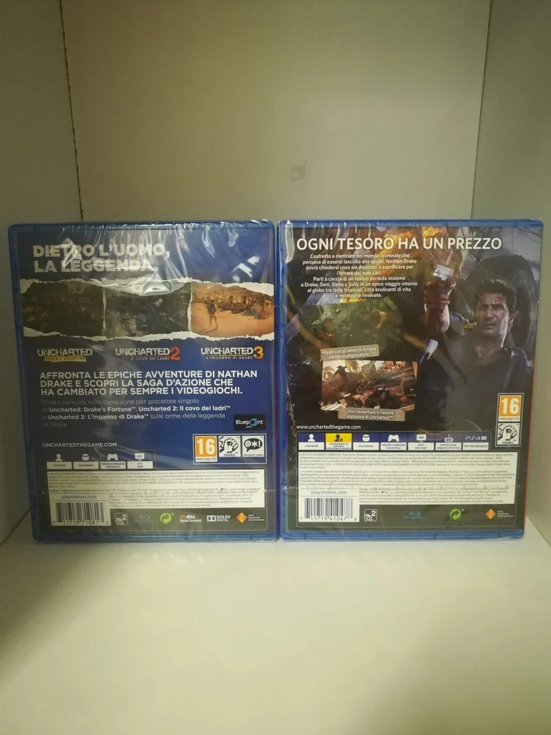 UNCHARTED 1,2,3,4, PLAYSTATION HITS PLAYSTATION 4 versione italiana