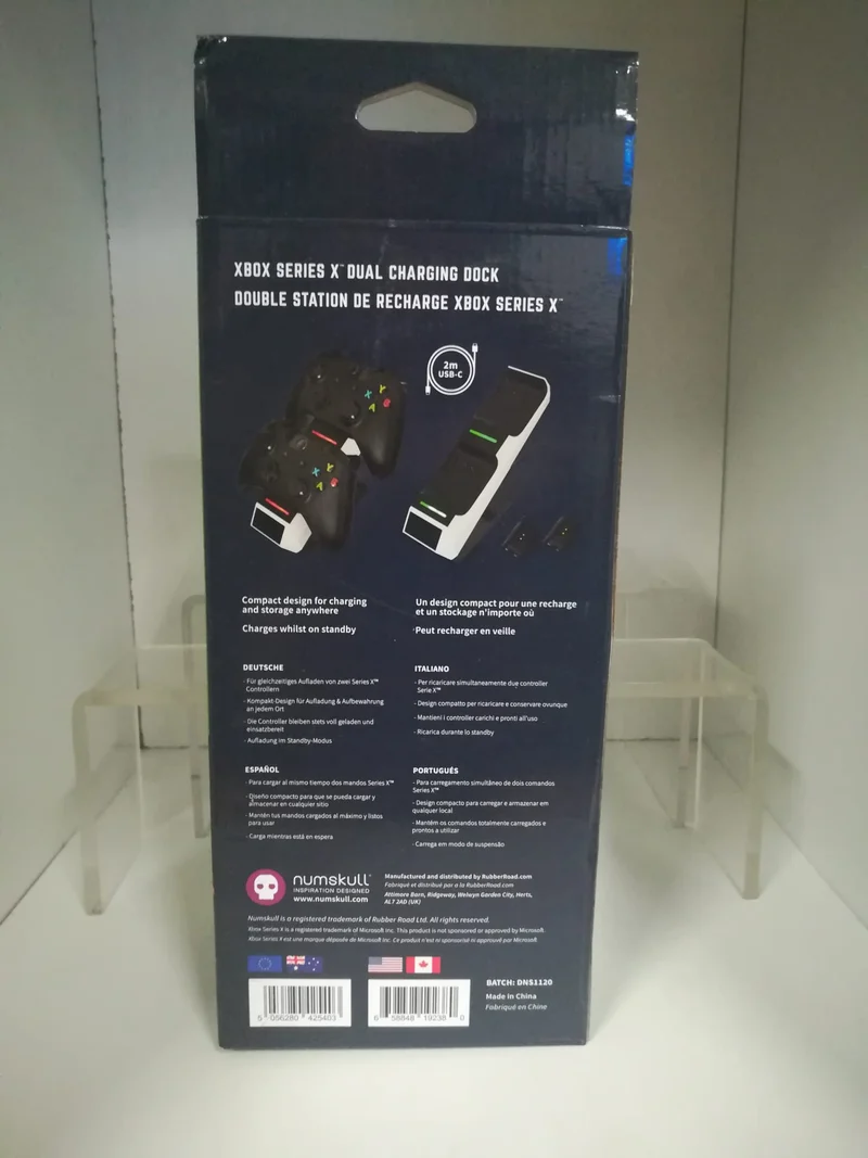 XBOX SERIE X BASE DI RICARICA -INCLUDE 2 BATTERIE-