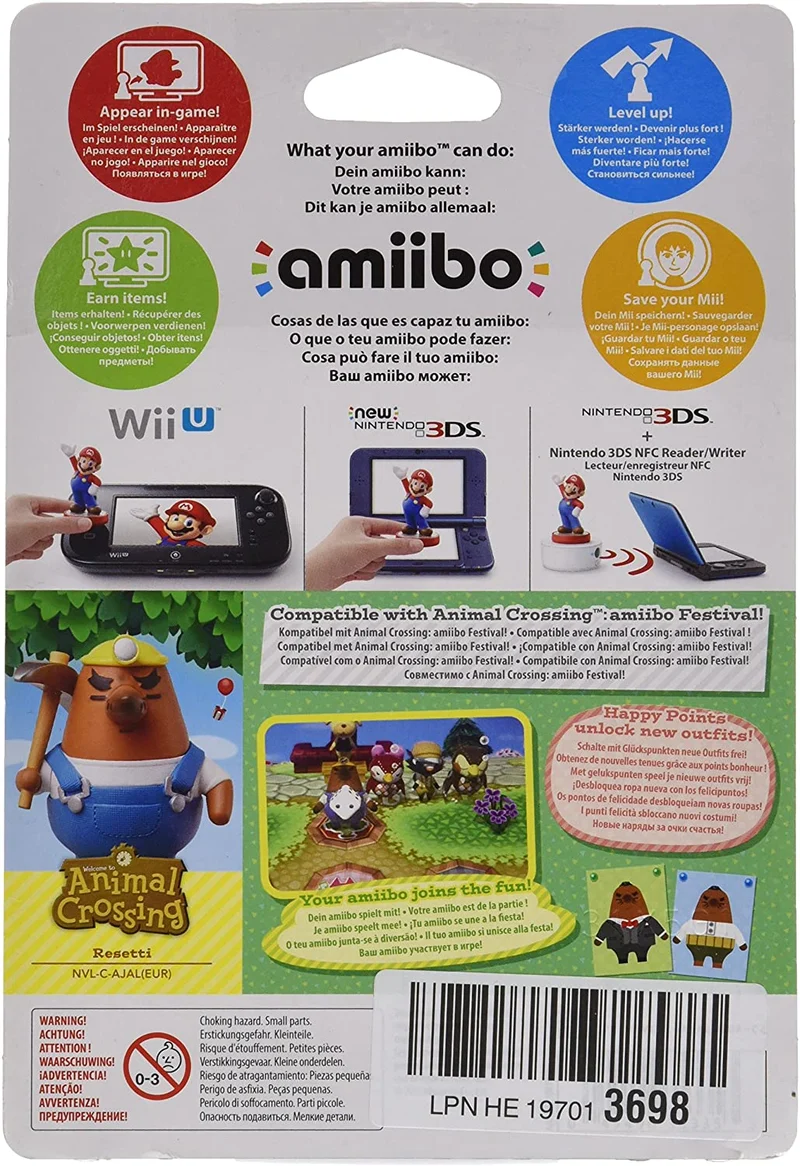AMIIBO ANIMAL CROSSING -RESETTI- NINTENDO