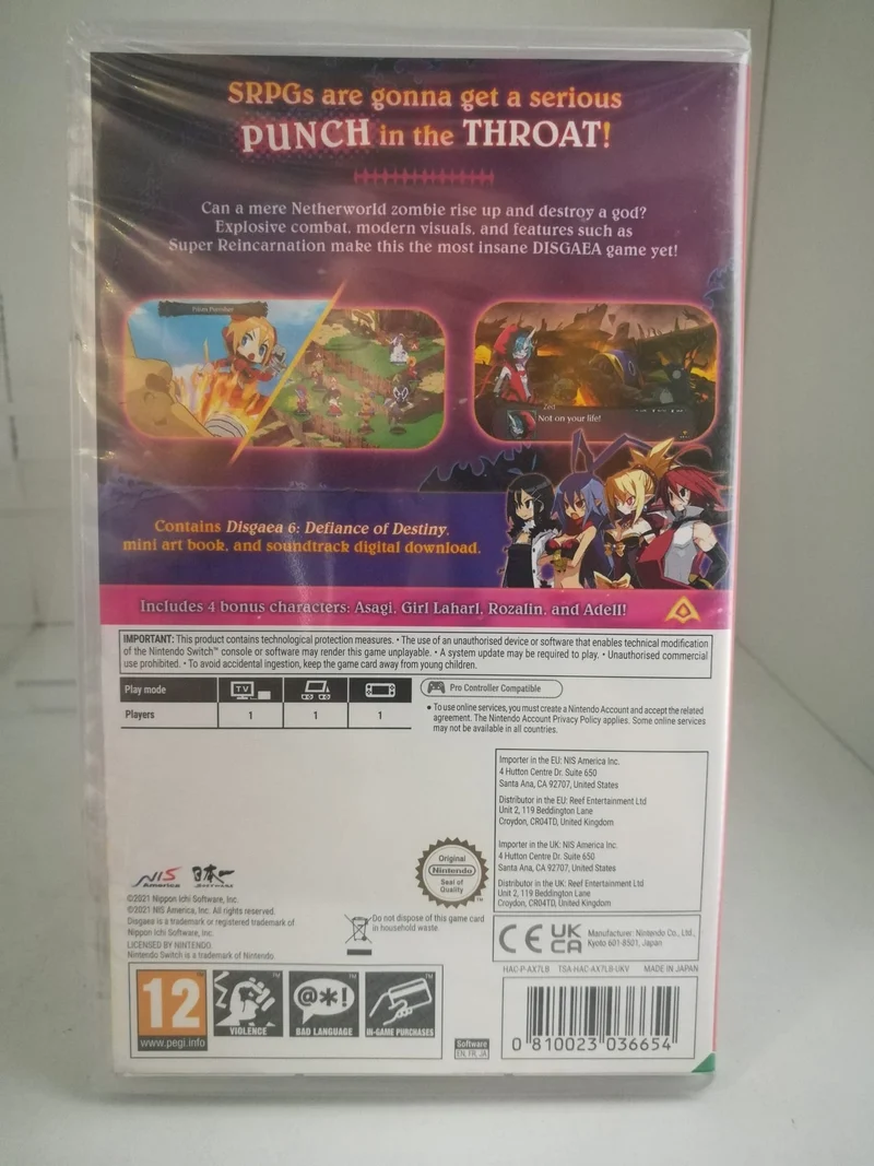 Disgaea 6: Defiance of Destiny – Unrelenting Edition - Nintendo Switch Edizione Regno Unito