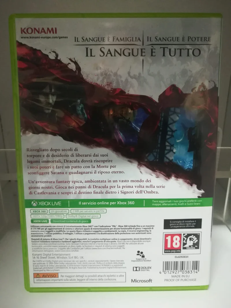 CASTLEVANIA ; LORDS OF SHADOW 2 XBOX 360 (usato garantito)