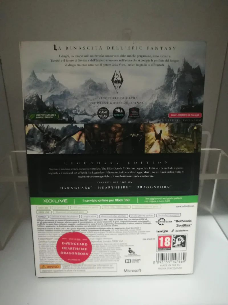 THE ELDER SCROLLS V- SKYRIM- LEGENDARY EDITION XBOX 360 (usato garantito)