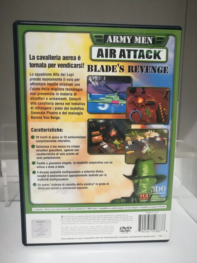ARMY MEN AIR ATTACK BLADE'S REVENGE PS2 (versione italiana)(usato garantito)