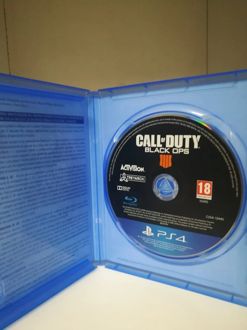CALL OF DUTY BLACK OPS 4 PS4 (completamente in italiano)(usato garantito)