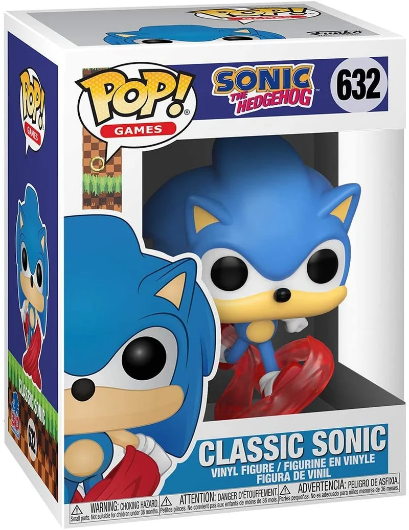 Sonic the Hedgehog POP! Games Vinyl Figur Sonic 30th - Running Sonic -632
