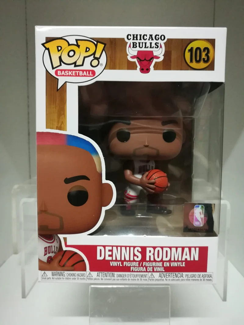 NBA Legends POP! Sports Vinyl Figur Dennis Rodman (Bulls Home) 9 cm