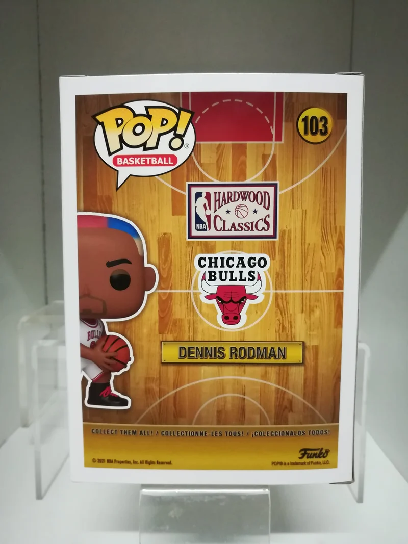 NBA Legends POP! Sports Vinyl Figur Dennis Rodman (Bulls Home) 9 cm