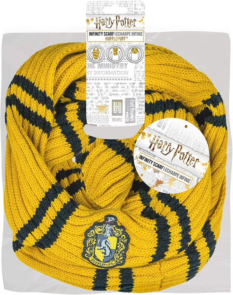 SCIARPA COLLO - HARRY POTTER-TASSOROSSO-SERPEVERDE-CORVONERO-GRIFONDORO