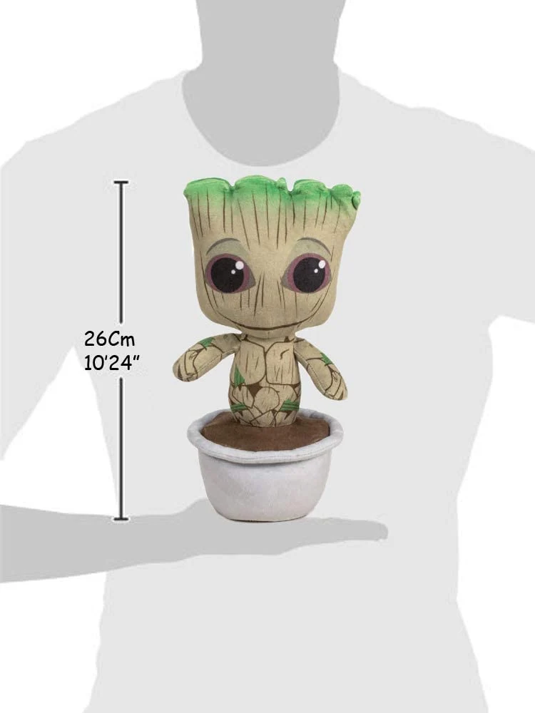Guardiani della Galassia - Peluche Baby Groot Baby in un Vaso - 26cm-Super Soft-MARVEL