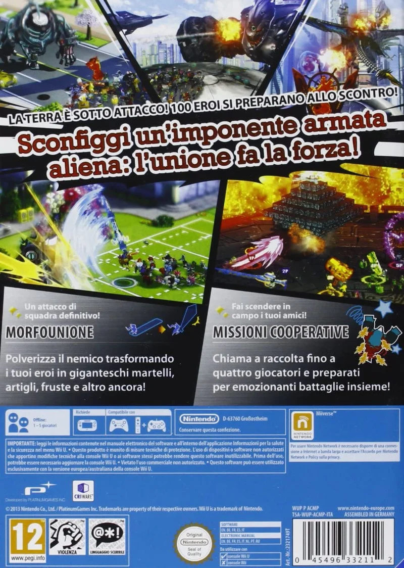 THE WONDERFUL 101 NINTENDO WIIU (versione italiana)