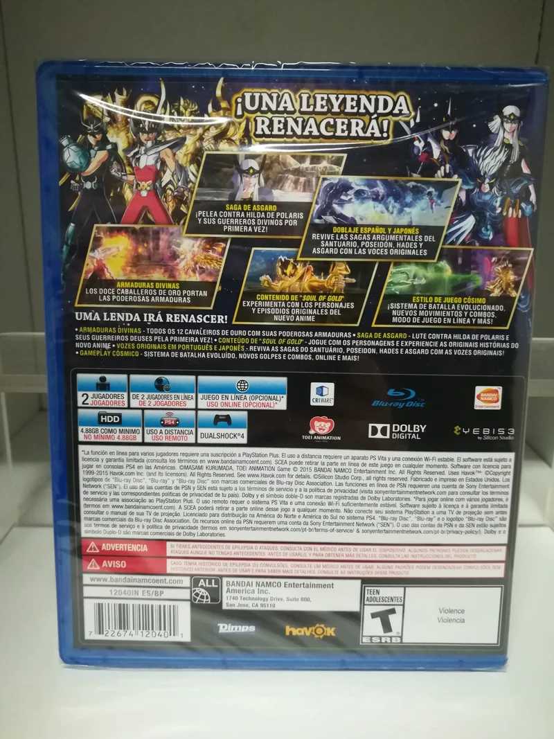 Saint Seiya Soldiers' Soul - I cavalieri dello zodiaco -PS4 (versione sud america)