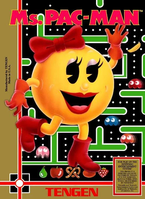 Ms. Pac-Man Tengen - Nintendo NES