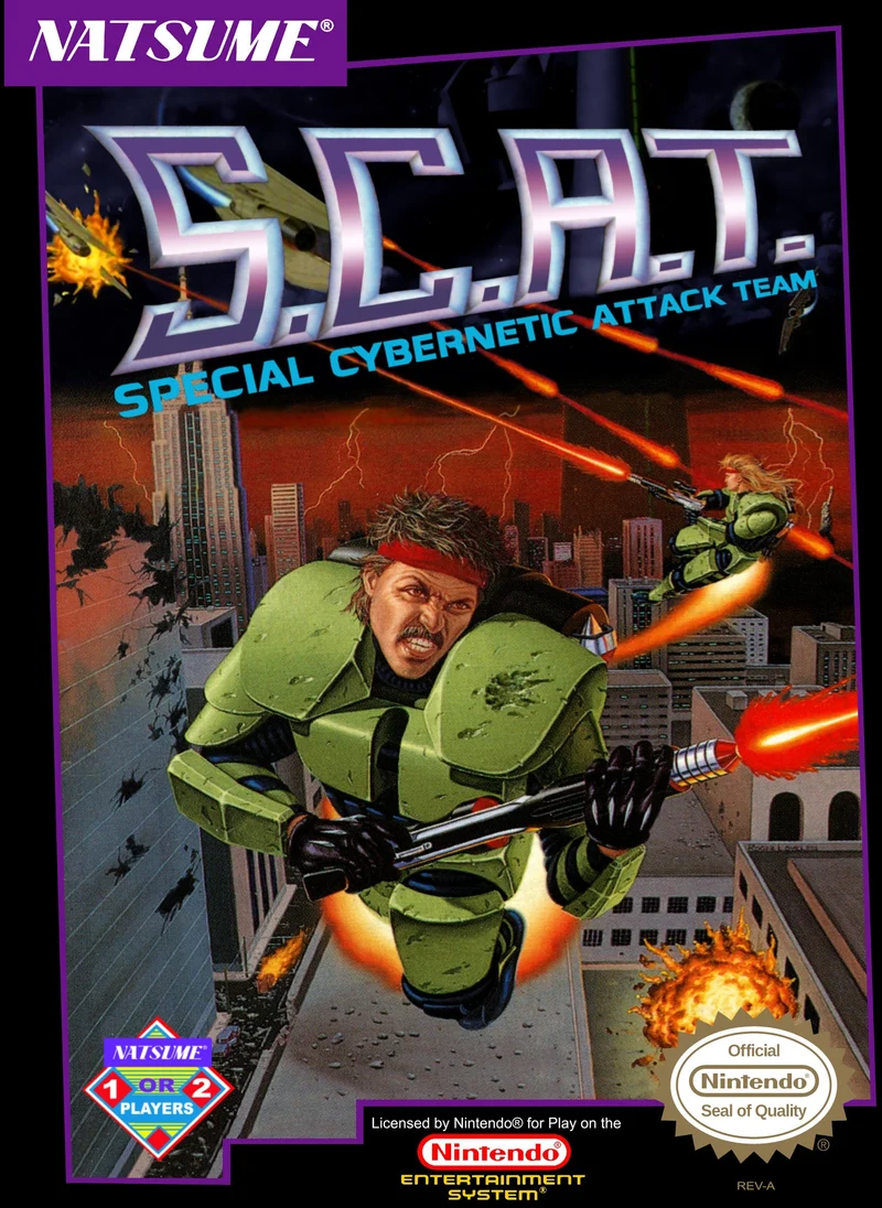 SCAT Special Cybernetic Attack Team - Nintendo NES