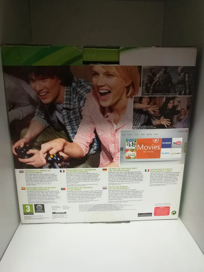 XBOX 360 SLIM NERO OPACO 250 GB/GO (usato garantito)(completa di tutto)