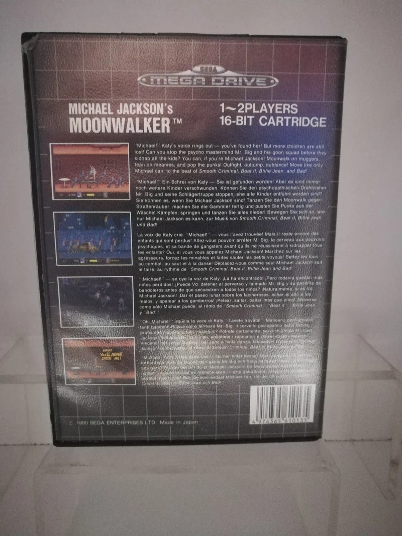 MICHAEL JACKSON'S MOONWALKER SEGA MEGA DRIVE (usato garantito)(versione europea)