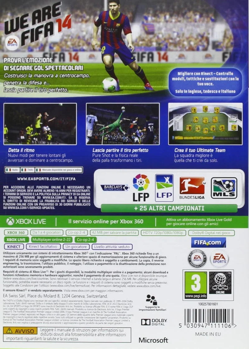 FIFA 14 XBOX 360 (usato garantito)(versione italiana)
