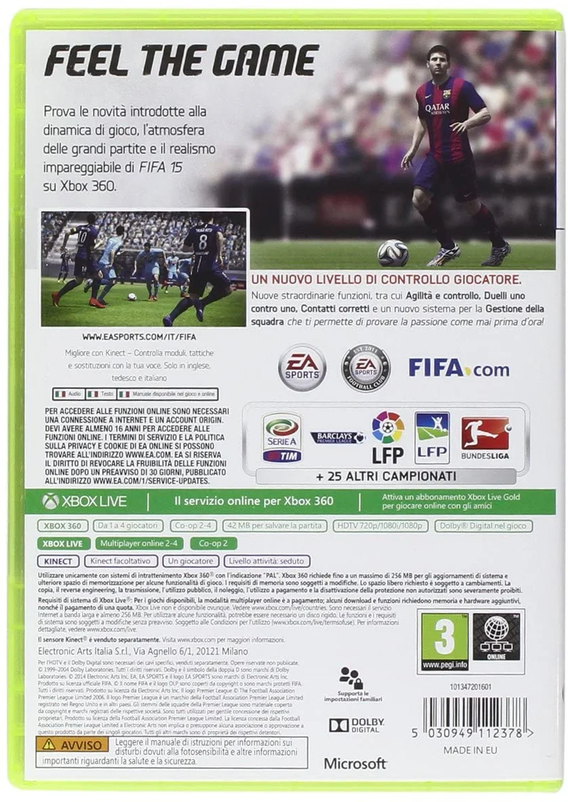 FIFA 15 XBOX 360 (usato garantito)(versione italiana)