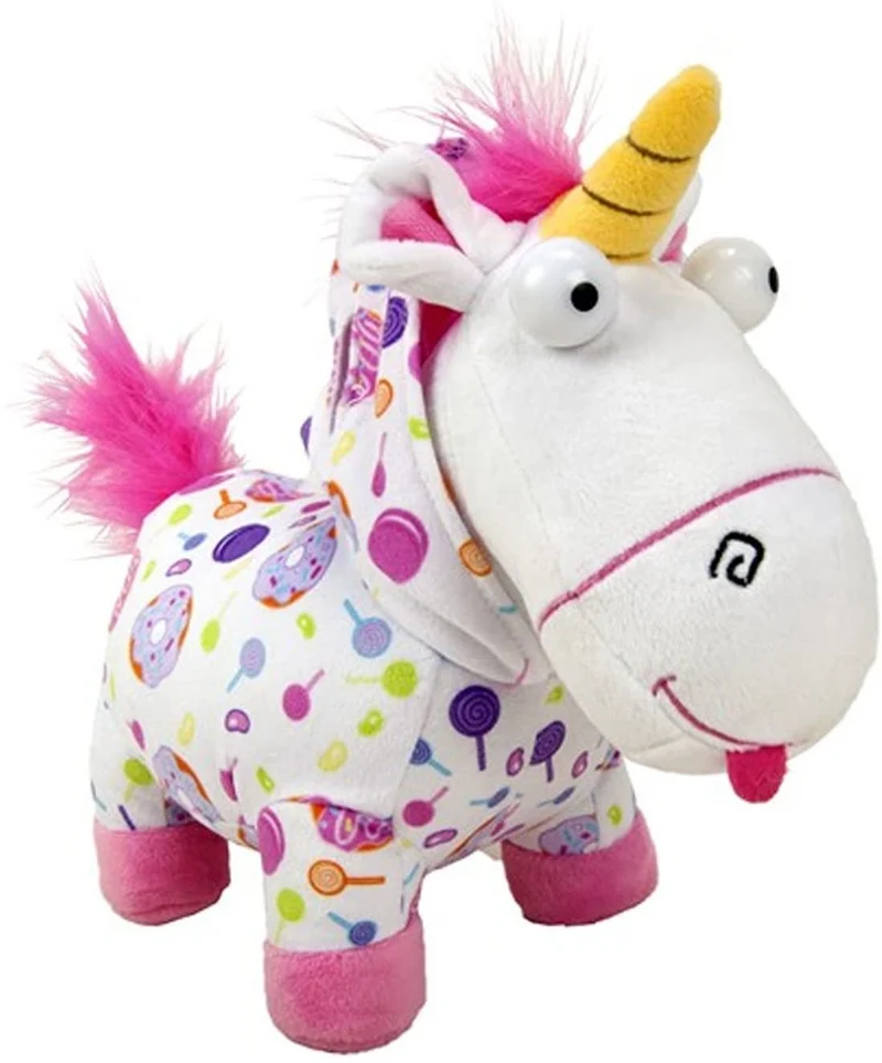 PELUCHE DESPICABLE ME UNICORNO FLUFFY AGNES CON PIGIAMA (ORIGINALE)ALTEZZA CM 25 LUNGHEZZA CM 30