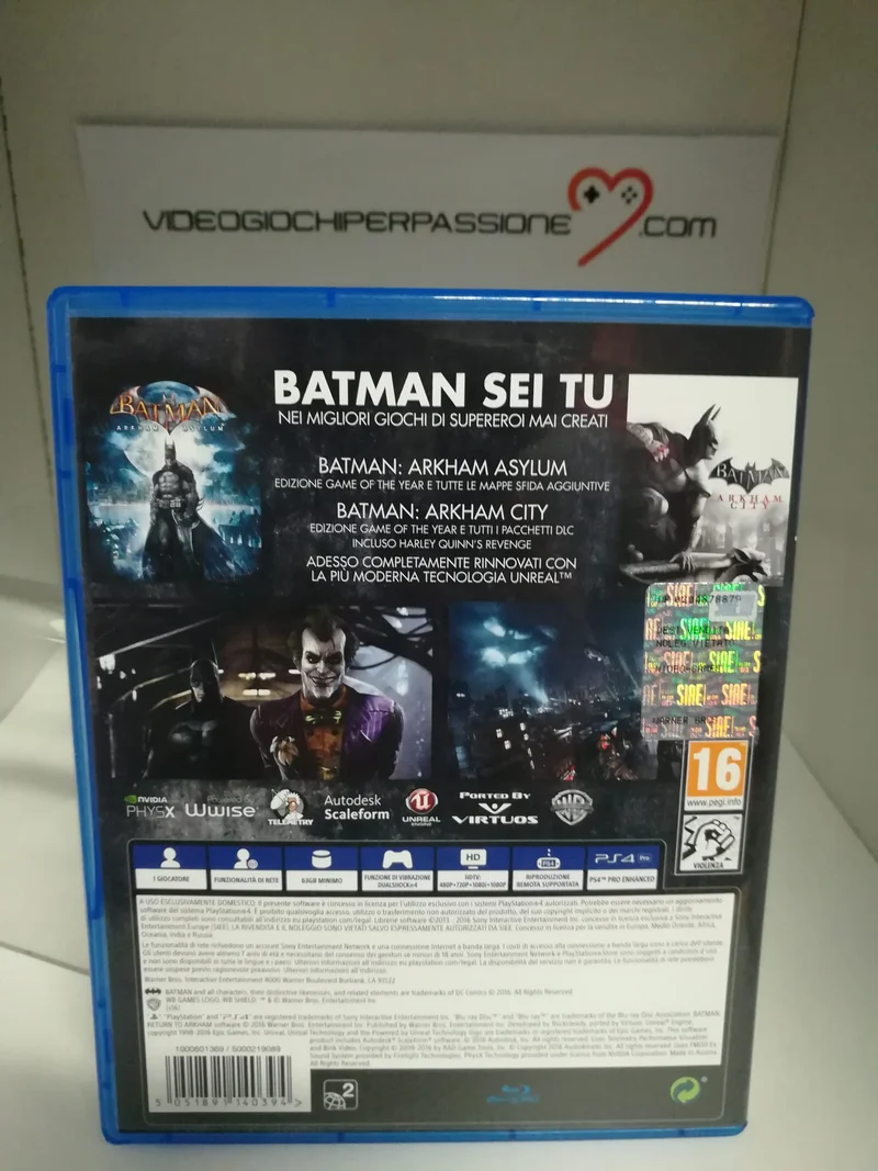BATMAN RETURN TO ARKHAM PS4 (usato garantito)(versione italiana)