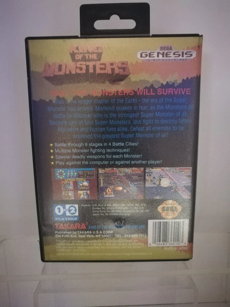 KING OF THE MONSTERS SEGA GENESIS (usato garantito)