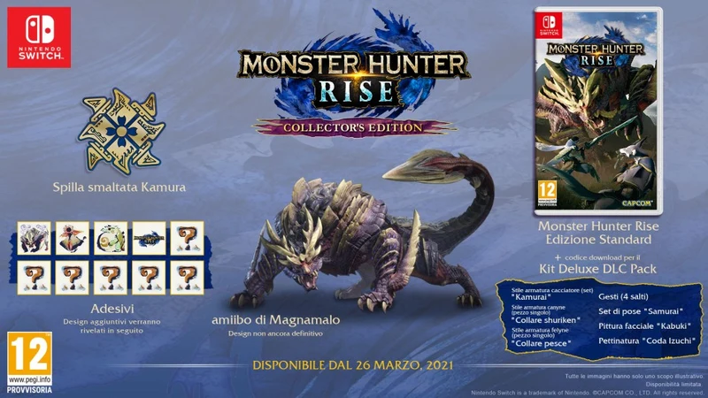 Monster Hunter Rise Collector's Edition Nintendo Switch Edizione Europa