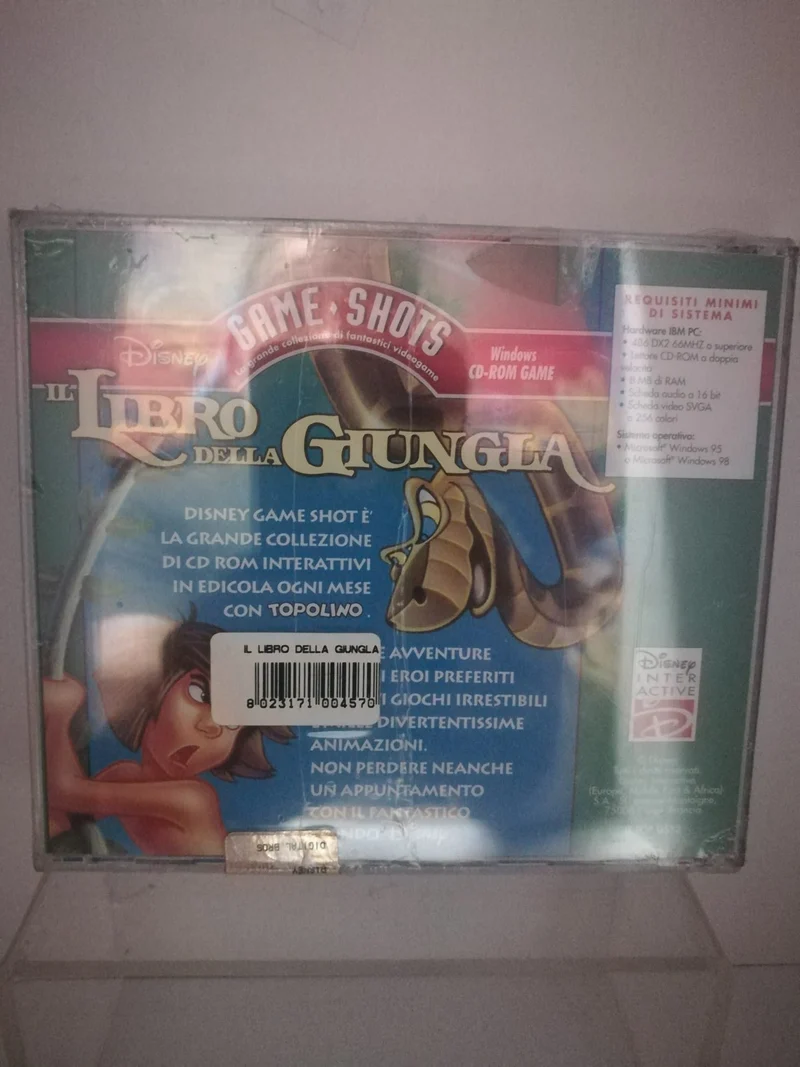 DISNEY IL LIBRO DELLA GIUNGLA (game shots)(windows CD-ROM)(nuovo)