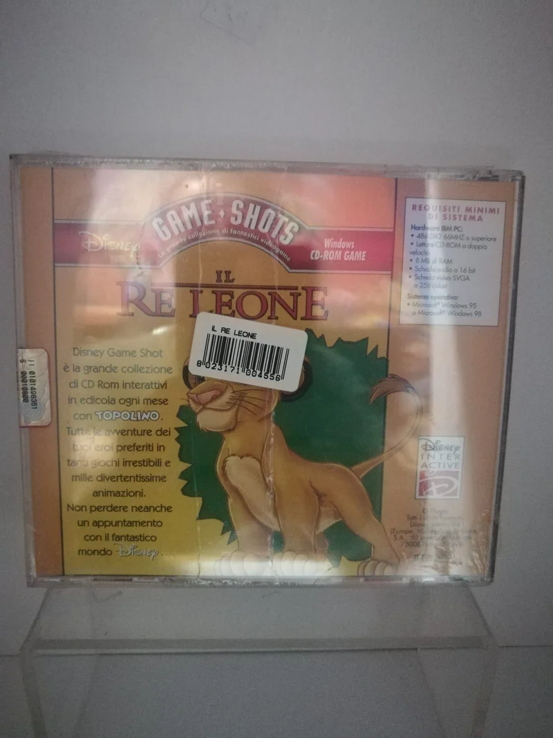 DISNEY IL RE LEONE (game shots)(windows CD-ROM)(nuovo)
