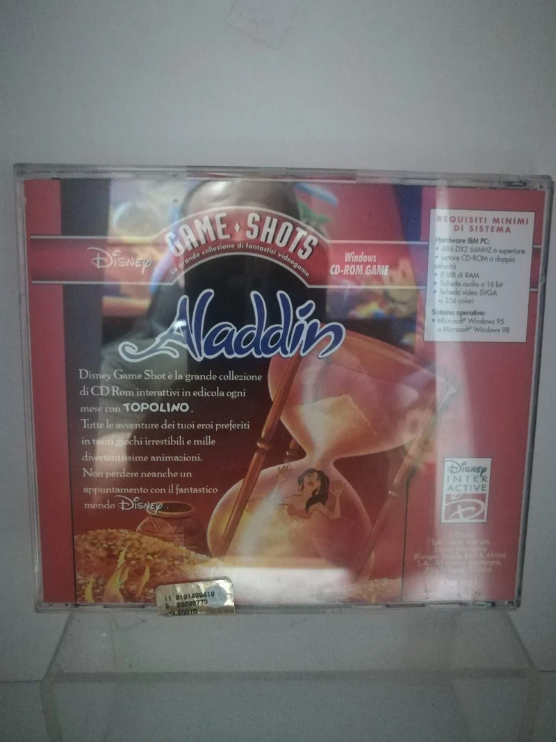 DISNEY ALADDIN (game shots)(windows CD-ROM)(nuovo)