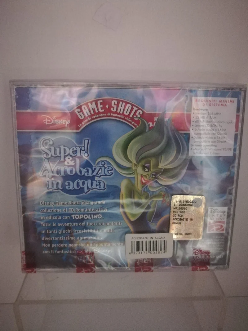 DISNEY SUPER! & ACROBAZIE IN ACQUA (game shots)(windows CD-ROM)(nuovo)
