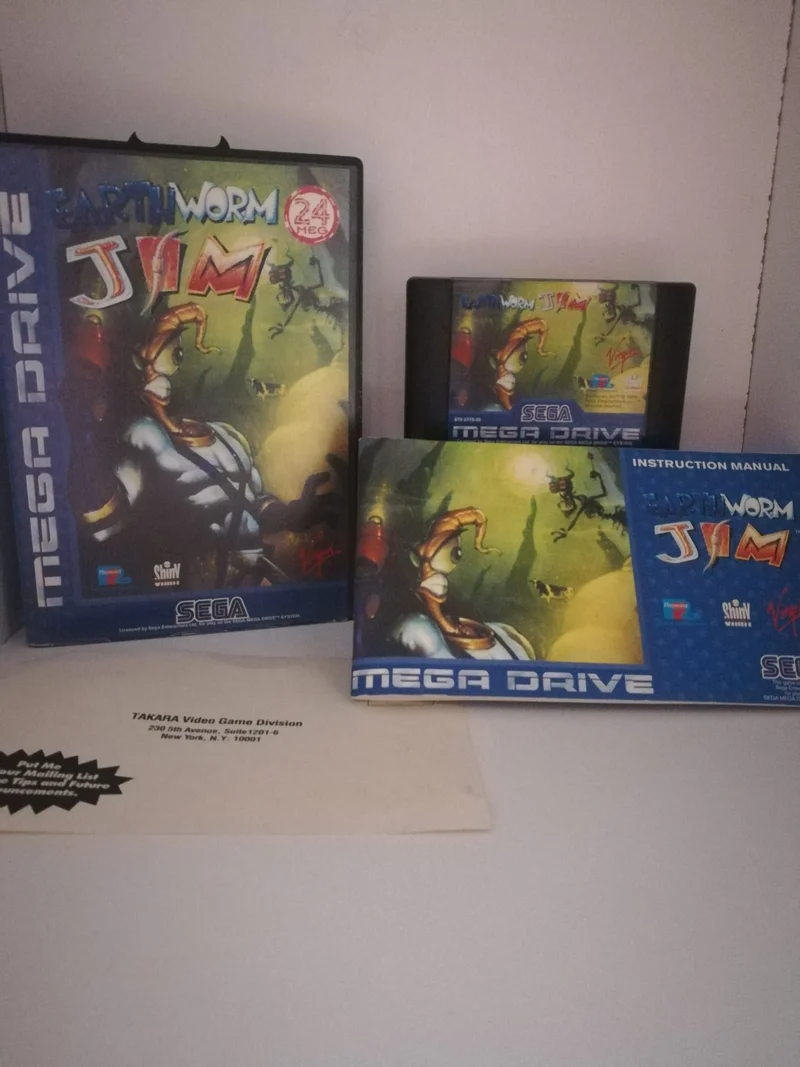 EARTH WORM JIM MEGA DRIVE (usato garantito)(da collezione)(come nuovo)