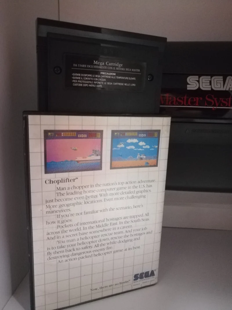 CHOPLIFTER THE MEGA CARTRIDGE SEGA (usato garantito)(senza manuale)