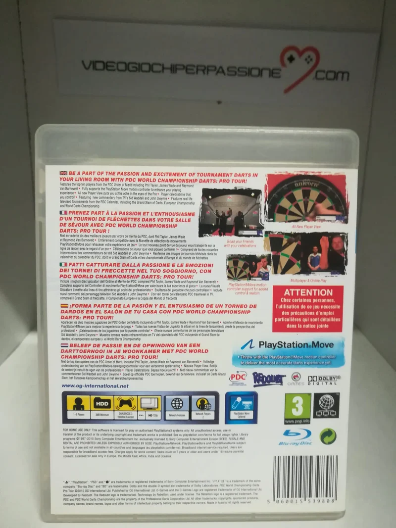 PDC WORLD CHAMPIONSHIP DARTS: PRO TOUR PS3 (usato garantito)