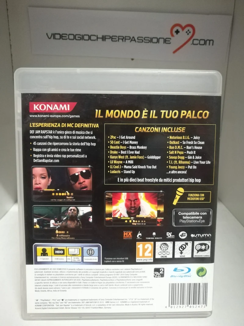 DEF JAM RAPSTAR PS3 (usato garantito)