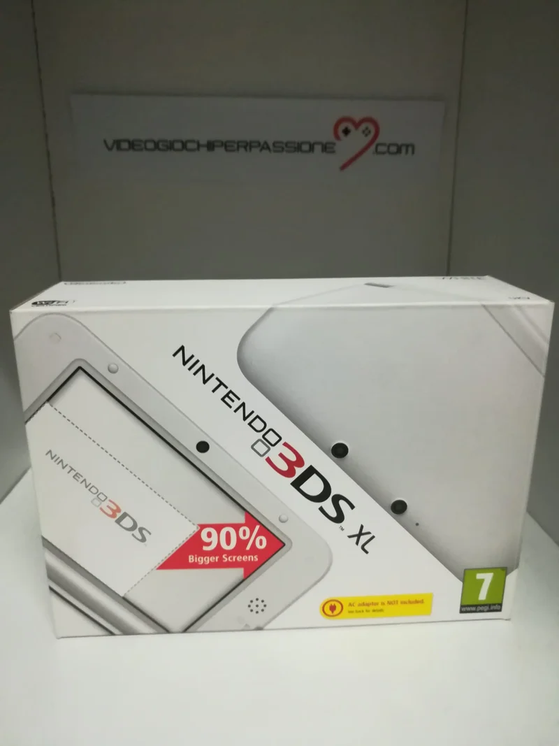 CONSOLE 3DS XL NINTENDO WHITE + CARICA BATTERIA ORIGINALE (usato garantito)