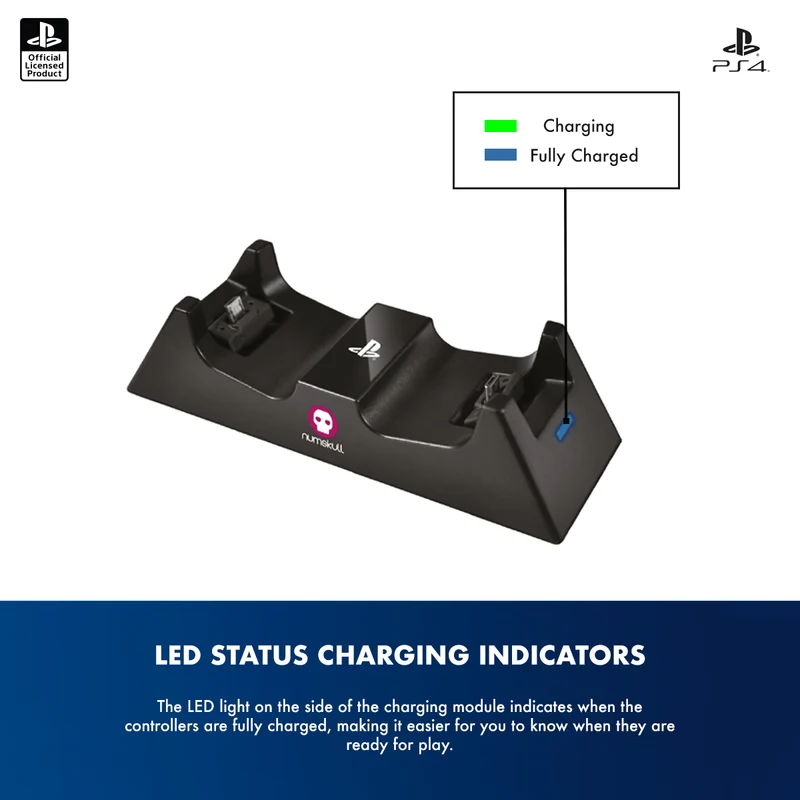 Torre di giochi ufficiale Sony PlayStation 4 / PS4 e caricatore doppio