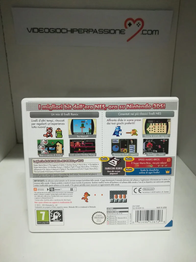 ULTIMATE NES REMIX NINTENDO 3DS (usato garantito)(versione italiana)