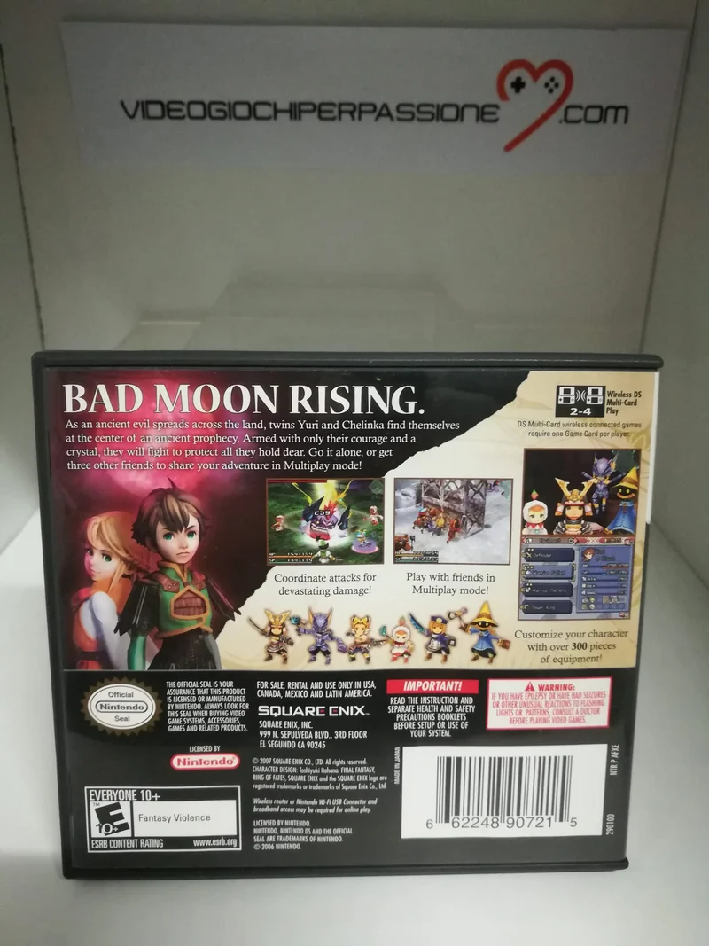 FINAL FANTASY CRYSTAL CHRONICLES: RING OF FATES NINTENDO DS (usato garantito)