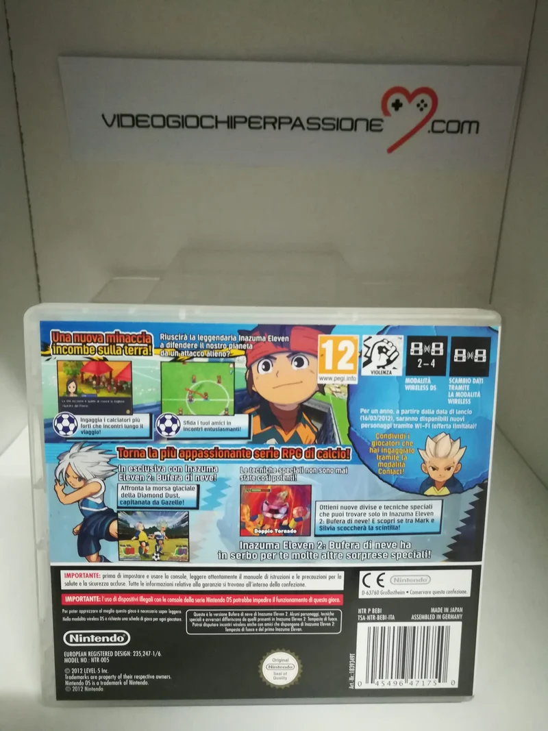 INAZUMA ELEVEN 2 BUFERA DI NEVE NINTENDO DS (usato garantito)(seza manuale)